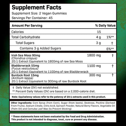 WELLNESS LABSRX Mushroom Supplement Capsules - Sea Moss Gummies - Bundle