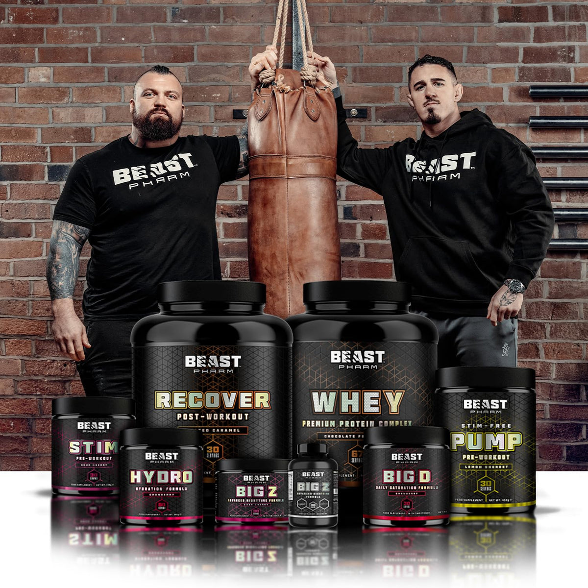 Beast Pharm - WHEY Protein Powder - 2.01kg/67 Servings - Vanilla Ice Cream