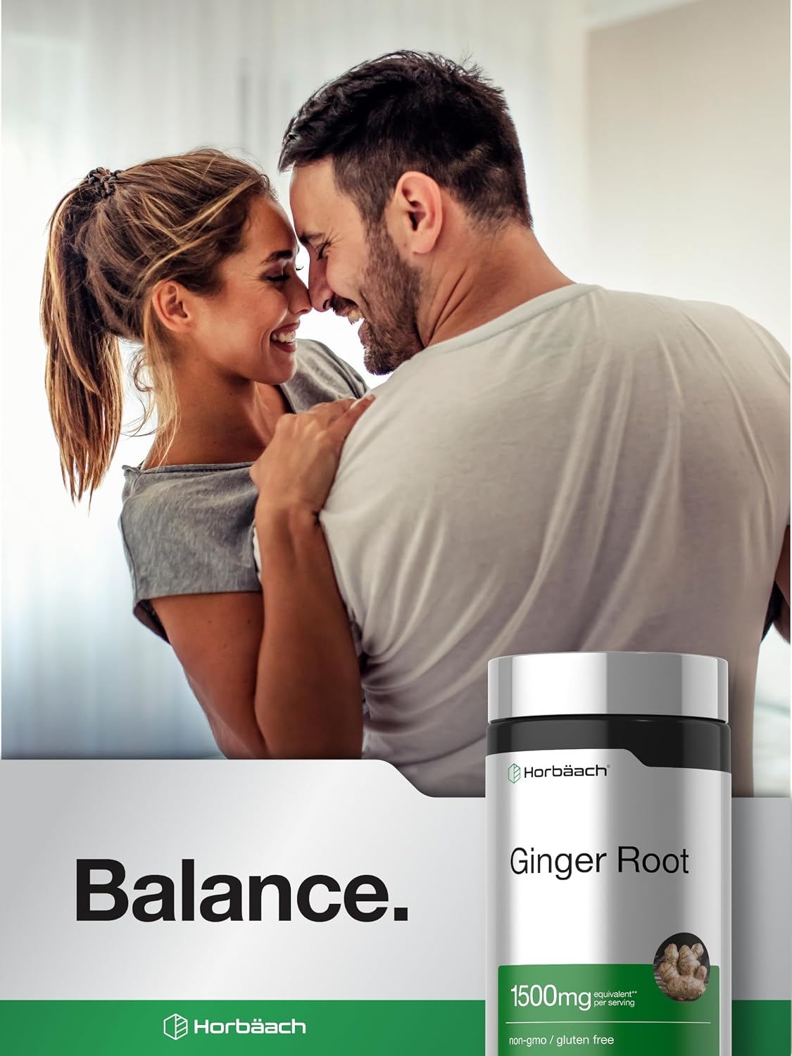 Horbäach Ginger Root Extract Supplement - 150 Capsules - Traditional Herbal Formula - Non-GMO & Gluten Free