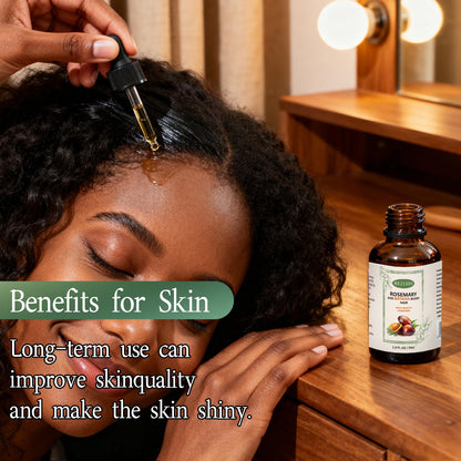UPsyussa 2 Pack Organic Batana Rosemary Oil for Hair Growth & Anti-Hair Loss, 2PCS 1 fl oz Natural DHT Blocker Scalp Treatment for Thinning Hair, Nourishing Dry Scalp & Strengthening Follicles