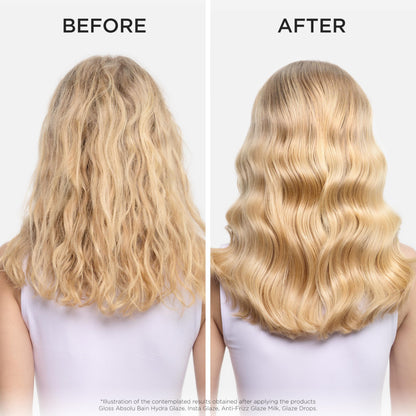 Kerastase Gloss Absolu Glaze Drops Anti-Frizz Hair Oil - Adds gloss and shine, nourishes and hydrates hair, with Hyaluronic Acid and Glycolic Acid, For All Hair Types