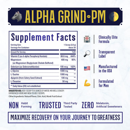 Advanced Sleep Supplement for Men, Nootropic Night Time Burner & Anabolic Recovery