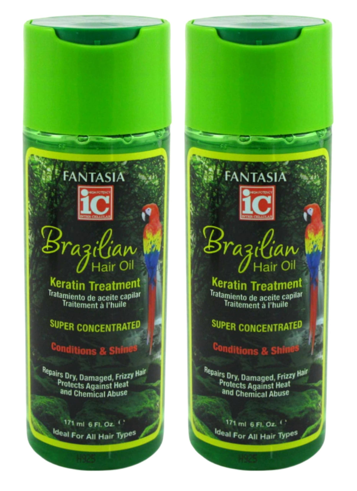 Fantasia Ic Hair Oil Brazilian Keratin Treatment 6 Ounce (Pack of 2)