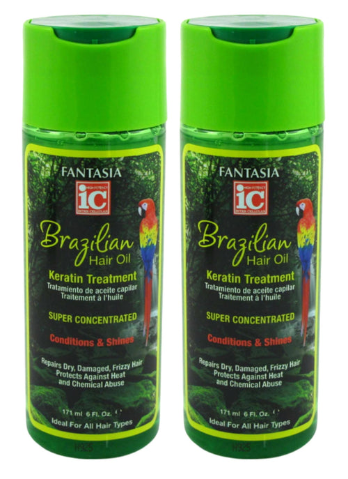 Fantasia Ic Hair Oil Brazilian Keratin Treatment 6 Ounce (Pack of 2)