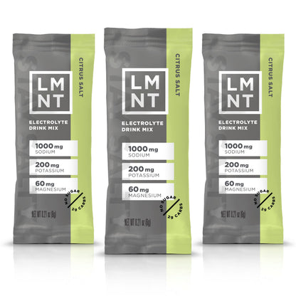 LMNT Zero-Sugar Electrolytes - Citrus Salt - Hydration Powder Packets | No Dodgy Ingredie