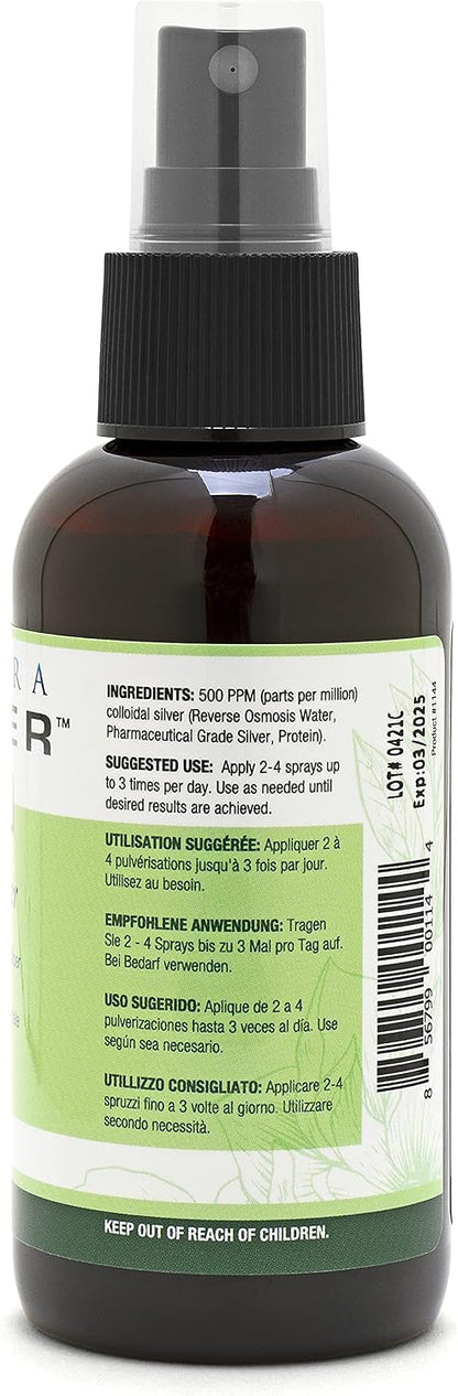 Ultra Silver Colloidal Silver - 500 PPM - 4 Ounce - Fine Mist Spray