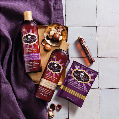 Hask Macadamia Oil Revitalizing Shine Hair Treatment, .625 Ounces