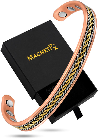 MagnetRX® Women's Copper Bracelet – Effective 99.9% Pure Copper Magnetic Therapy Bracelets