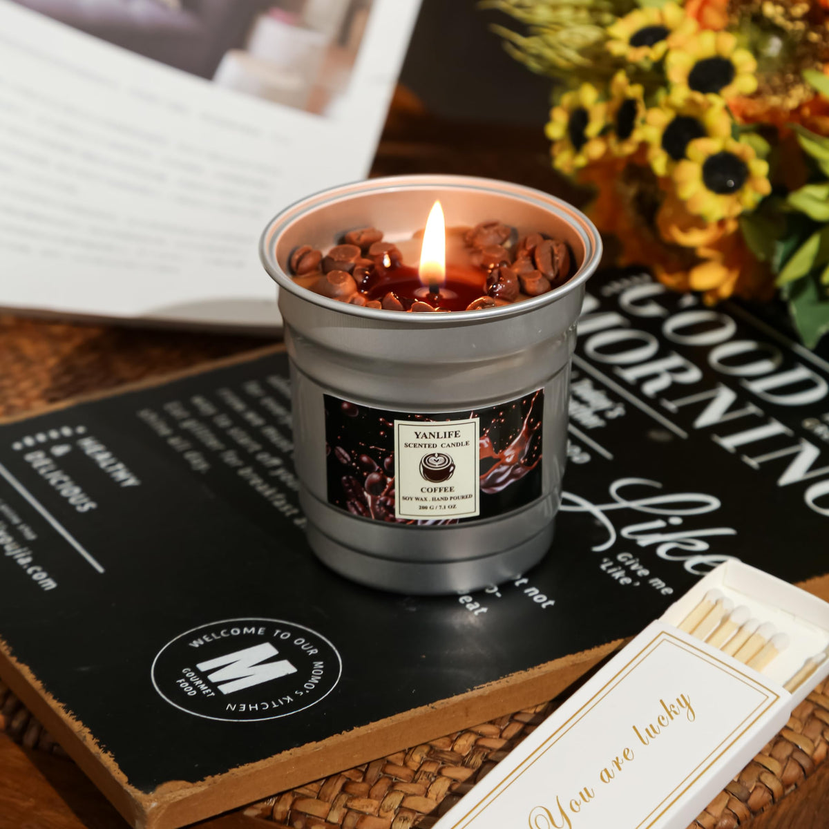 YANLIFE Scented Candles Set - Soy Candles for Home Scented - Perfect Candles for Women