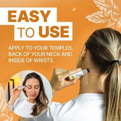 Migrastil Migraine Stick Rollon - Fast Cooling Comfort for Your Head. Aromatherapy with Peppermint