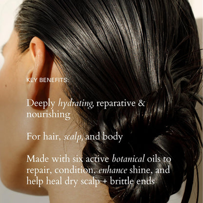 RŌZ Willow Glen Treatment Oil - Multi-Purpose, Organic Vegan Nourishing Oil for Hair, Scalp & Body, Vegan, Cruelty Free, 2 Fl. Oz. / 60 Ml