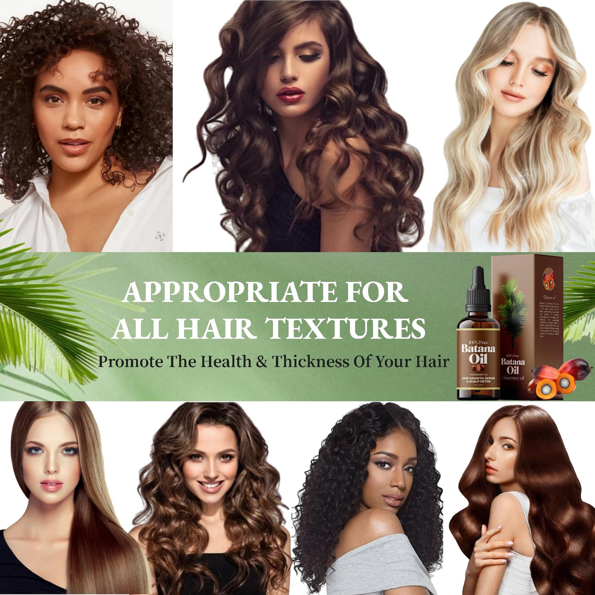 Batana Rosemary Oil for Hair Growth, 100% Pure Natural Organic Batana Oil with Rosemary Enhance Thickness and Strength, Batana Hair Growth Oil