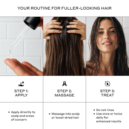 ZENAGEN Densifying Hair Serum for Fine + Thinning Hair - Boosts Hair Density, Strengthens & Nourishes Hair Follicles, Non-Greasy Water-Based Formula, Plant-Based, Vegan, All Hair Types, 1 oz