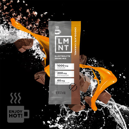 LMNT Hot Chocolate and Coffee Mixer - Chocolate Caramel Salt Electrolytes - No Sugar
