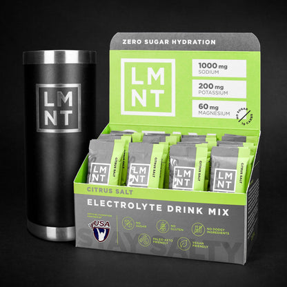 LMNT Zero-Sugar Electrolytes - Citrus Salt - Hydration Powder Packets - No Dodgy Ingredie