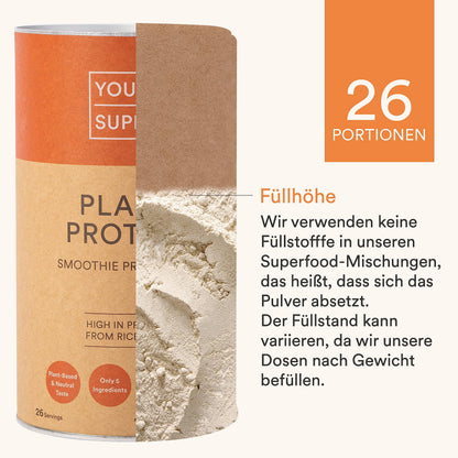 Your Super Plant Protein Organic Superfood Powder - Plant Based Protein Powder for Muscle Growth