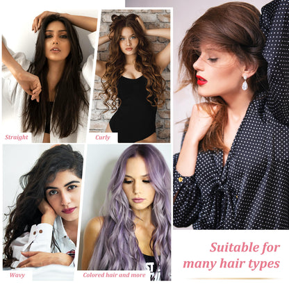Hair Treatment Serum 40 Capsules, Hair Vitamins A C E Pro B5 - Hair Serum for Frizzy and Damaged Hair, Hair Oil with Rosa Rugosa Flower, Jojoba & Macadamia Seed - Leave in Conditioner for Women & Men