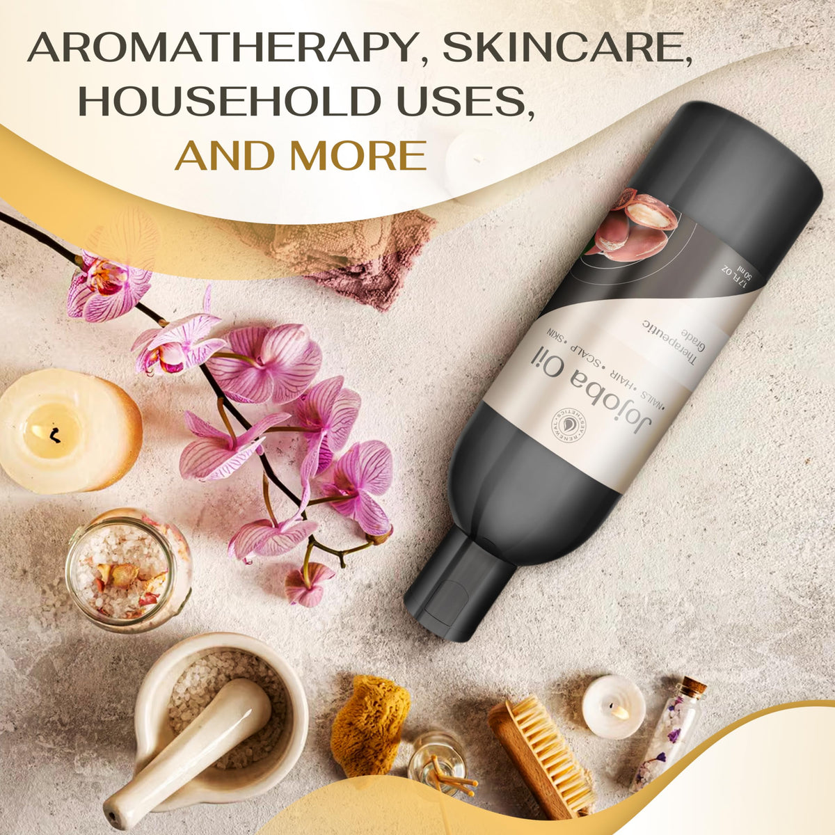 Sweet Oil - Hair and Skin Softener, Organic Natural Carrier Body Oil, Carrier Oil for Essential Oils - Massage Oil