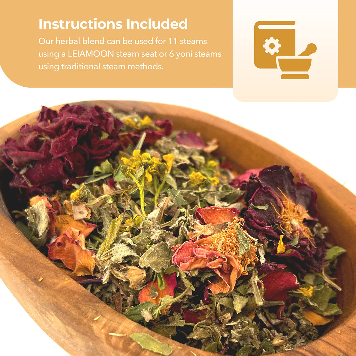 Yoni Steam Herbs Creativity Blend, Receptivity & Fertility Yoni Herbs for Cleansing and Toning