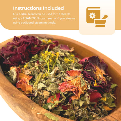 Yoni Steam Herbs Creativity Blend, Receptivity & Fertility Yoni Herbs for Cleansing and Toning