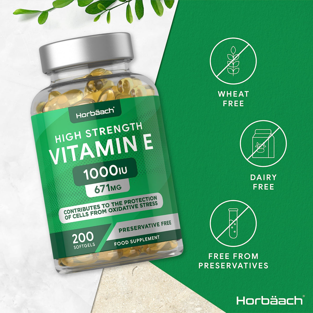 Vitamin E Capsules 1000iu - 200 Count - High Strength Vitamin E as DL-Alpha Tocopheryl
