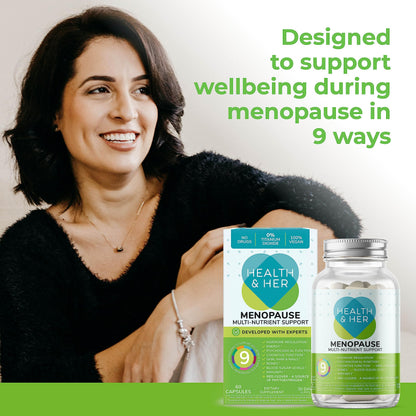 Health & Her Menopause Supplements For Women, Multi-Nutrient, Menopause Support