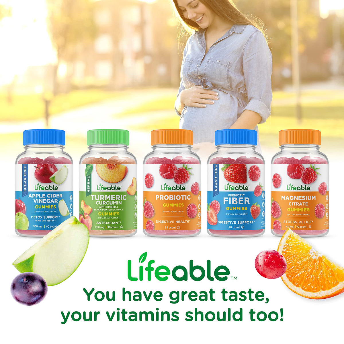 Lifeable Women's Prenatal Multivitamin + Panax Ginseng, Gummies Bundle - Great Tasting