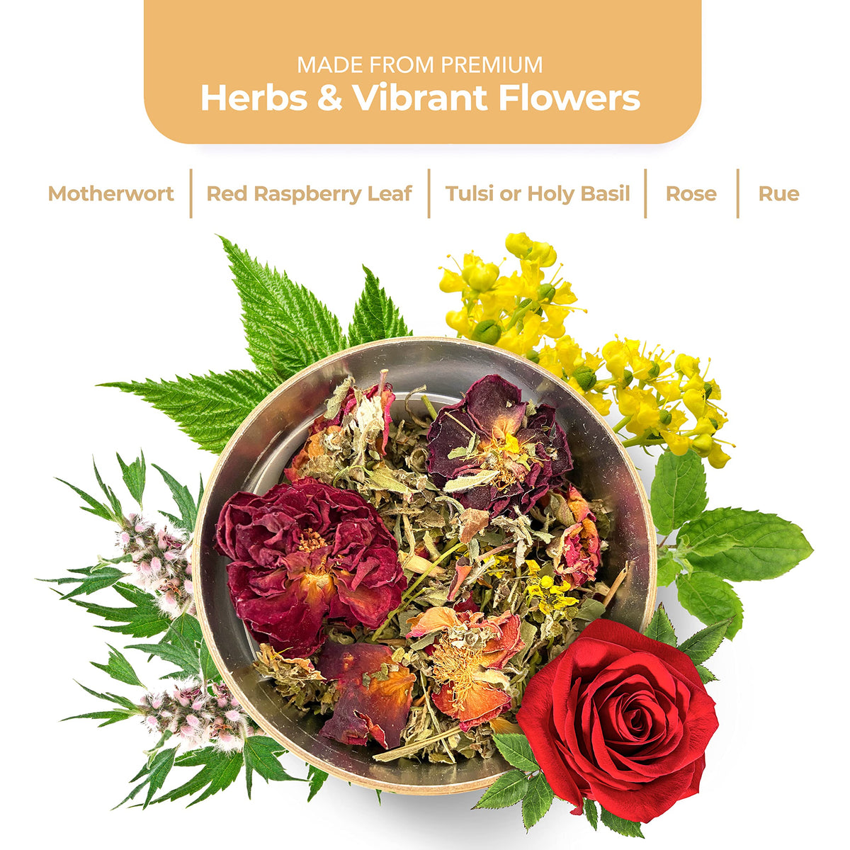 Yoni Steam Herbs Creativity Blend, Receptivity & Fertility Yoni Herbs for Cleansing and Toning