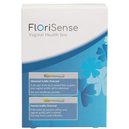 FloriSense Vaginal Health pH Test Kit - OTC Vaginal Acidity Test - Bacterial Vaginosis and Yeast Infections - 2 Swabs, Detect Feminine Imbalance
