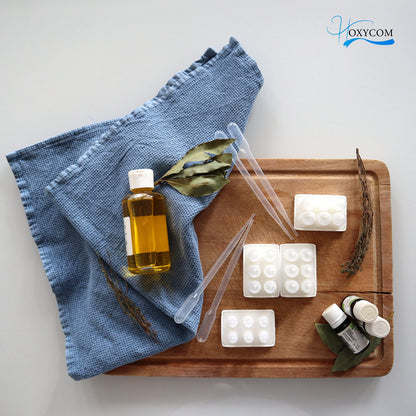 Suppository Molds Kit - Made in France, 3 Sizes (1ml, 2ml, 3ml), Reusable Suppositories Mold - 4 Trays